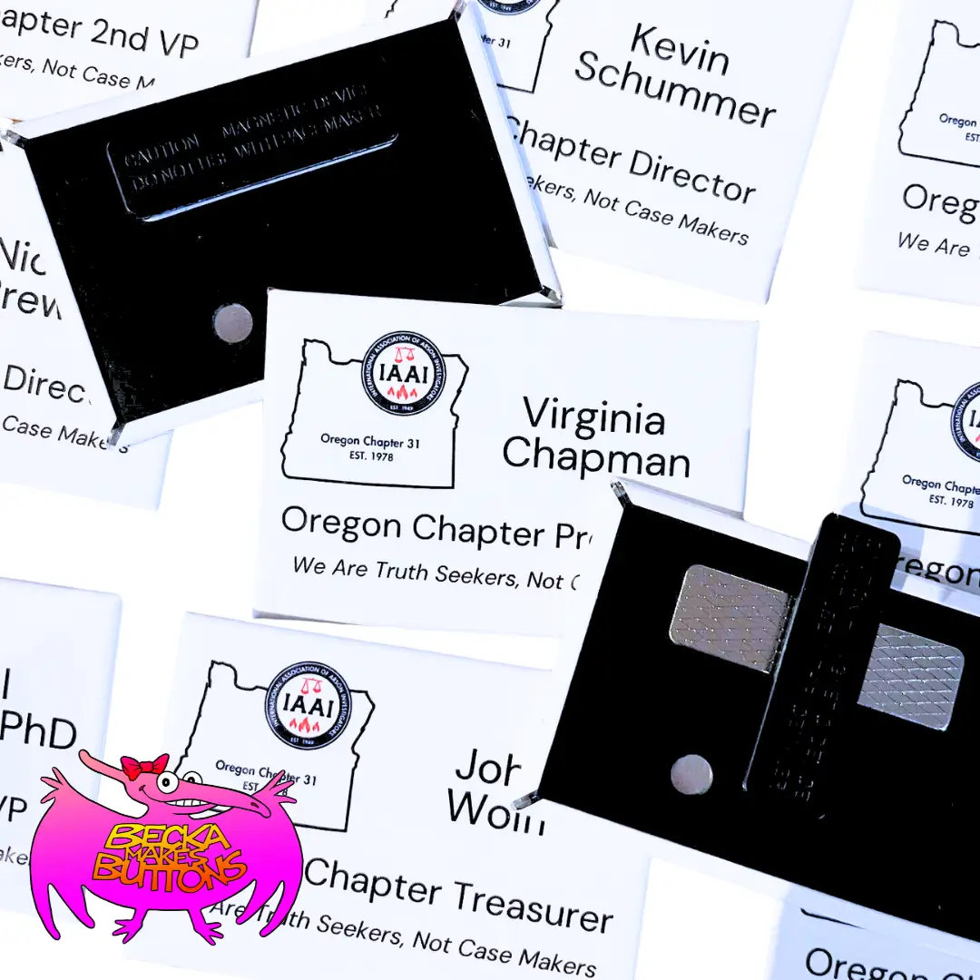 Magnet Backed Name Badges (2x3) 2 Magnet Backed Name Badges (2x3) - Image 2